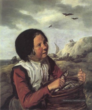  née - Portrait de Fisher Girl Siècle d’or néerlandais Frans Hals